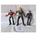 VINTAGE- 3 Action Figure Dolls