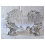Vintage Heisey Crystal Fighting Rooster