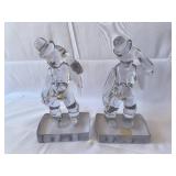 New Martinville Glass Clown Figurines