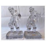 New Martinville Glass Clown Figurines