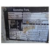 1999 Komatsu FB18MK-2  36 Volt Electric Forklift