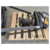 Dewalt Metal Chop Saw on Stand & Bench Grinder - Not Tested