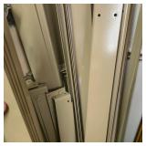 Lot of Office Cubicle Panels, Metal Frames, Trim Rails, and Hardware