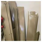 Lot of Office Cubicle Panels, Metal Frames, Trim Rails, and Hardware