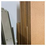 Lot of Office Cubicle Panels, Metal Frames, Trim Rails, and Hardware