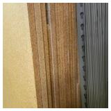 Lot of Office Cubicle Panels, Metal Frames, Trim Rails, and Hardware