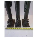 Lot of 3 Adjustable Steel Jack Posts