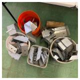 Lot of Metal Framing Brackets and Connector Plates