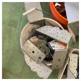 Lot of Metal Framing Brackets and Connector Plates