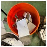 Lot of Metal Framing Brackets and Connector Plates