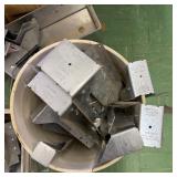 Lot of Metal Framing Brackets and Connector Plates