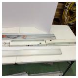 Lot of Fluorescent Light Fixtures and Electrical Lighting Parts