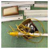 Lot of Fluorescent Light Fixtures and Electrical Lighting Parts