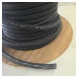 Spool of Black Heavy Gauge Electrical Cable Wire