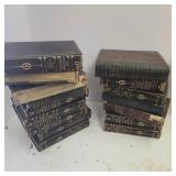 Lot of Vintage Religious Books with Metal Storage Box
