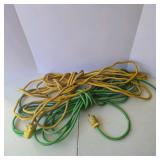 Lot of 2 Heavy Duty Outdoor Extension Cords