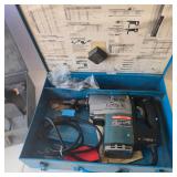 Lot of 2 Bosch Rotary Hammers with Metal Carrying Cases