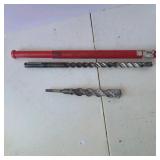 Lot of Bosch SDS-Plus Rotary Hammer Drill Bits and Chisel