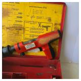 Hilti DX 200 Powder Actuated Fastening Tool Kit with Fasteners and Metal Case