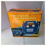 Portable Jump Starter with Air Compressor, Charger and Original Box