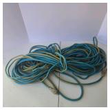 Lot of Blue and Yellow Extension Cords