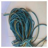 Lot of Blue and Yellow Extension Cords
