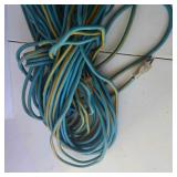 Lot of Blue and Yellow Extension Cords