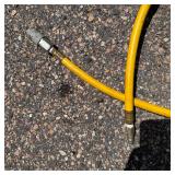 Yellow Air Hose with Quick Connect Fittings