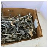 Lot of Metal Pegboard Hooks and Display Hardware