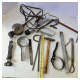 Lot of Assorted Hand Tools and Measuring Tools
