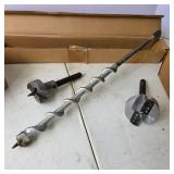 Lot of Woodworking Drill Bits and Cutting Tools with Storage Boxes