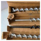 Lot of Long Wood Auger Drill Bits