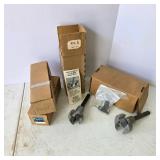 Lot of Woodworking Forstner Bits and Boring Accessories with Storage Boxes