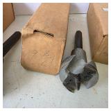 Lot of 5 Woodworking Forstner Bits with Storage Boxes