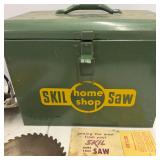 Vintage Skil Home Shop Circular Saw with Metal Carry Case and Accessories