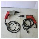 Lot of 2 Milwaukee Corded Screw Guns