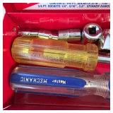 Lot of 2 Vintage 1/4' Drive Socket Sets with Metal Cases