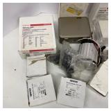 Lot of Assorted HVAC Thermostats, Controls, and Electrical Components