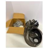 Lot of Assorted HVAC Duct Clamps, Couplings, and Ventilation Hardware