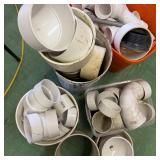 Lot of PVC Pipe Fittings and Drainage Connectors