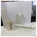 Lot of Assorted PVC Pipe and Plumbing Fittings