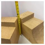 Lot of Wood Corbels and Plastic Storage Bin