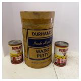 Lot of 3 Durham's Rock Hard Water Putty Containers