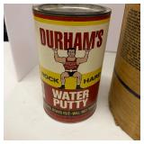 Lot of 3 Durham's Rock Hard Water Putty Containers