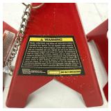 Lot of 4 Red Automotive Jack Stands