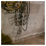 Lot of Extension Cords and Metal Cage Work Lights