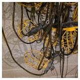 Lot of Extension Cords and Hanging Work Lights