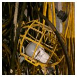 Lot of Extension Cords and Hanging Work Lights