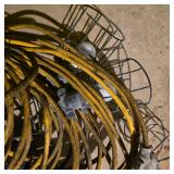 Lot of Extension Cords and Metal Cage Work Lights