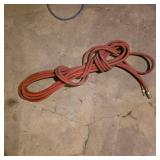 Red Rubber Air Hose with Quick Connect Fittings